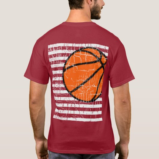 basketbal masculine t-shirt (Achterkant)