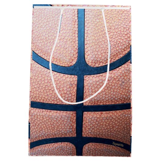 Basketbal Medium Cadeauzakje (Achterkant)
