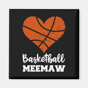 Basketbal Meemaw Fun Basketbal Hart Oma Mee Magneet