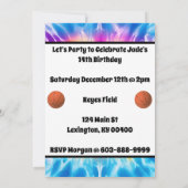 Basketbal Meisje Custom Stropdas-Dye Regenboog Ver Kaart (Achterkant)