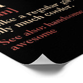 Basketbal Meisje Definitie Grappig cadeau voor Bas Poster (Hoek)