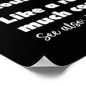 Basketbal Meisje Grappig Woordenboek Definitie Poster (Hoek)