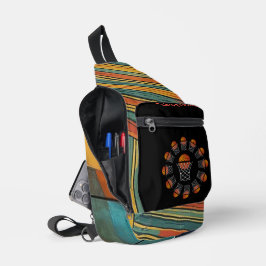 "Basketbal Meisje" Moderne Print Kleine Sling Bag
