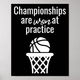 Basketbal Meisje Motivatie Quote Top Poster