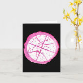 Basketbal Meisje Roze Waterverf Kaart (Gele Bloem)
