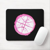 Basketbal Meisje Roze Waterverf Muismat (Met muis)
