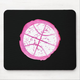 Basketbal Meisje Roze Waterverf Muismat