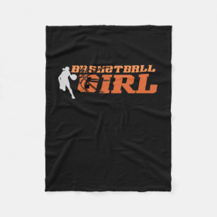 Basketbal Meisje USA Fleece Deken