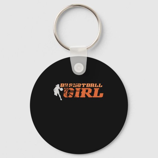 Basketbal Meisje USA Sleutelhanger (Voorkant)