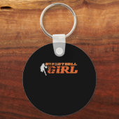 Basketbal Meisje USA Sleutelhanger (Voorkant)