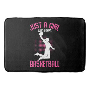 Basketbal Meisje Vrouwen Badmat
