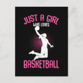 Basketbal Meisje Vrouwen Briefkaart (Voorkant)