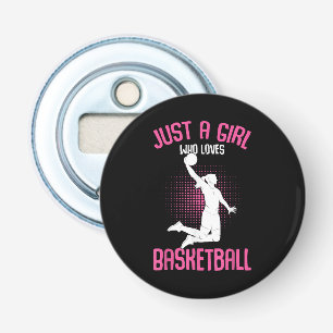 Basketbal Meisje Vrouwen Button Flesopener