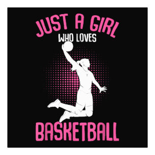 Basketbal Meisje Vrouwen Foto Afdruk