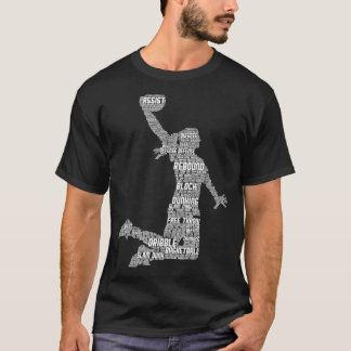 Basketbal meisje vrouwen kinderen meisjes t-shirt