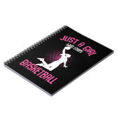 Basketbal Meisje Vrouwen Notitieboek (Linkerzijde)
