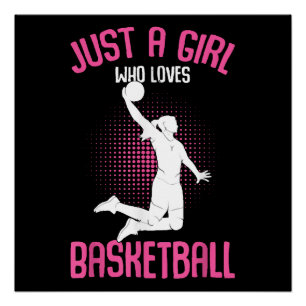 Basketbal Meisje Vrouwen Perfect Poster