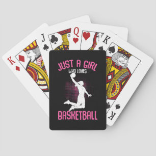 Basketbal Meisje Vrouwen Pokerkaarten