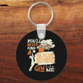 Basketbal Meisje Zoals Ik Schieten Dribbelen Sleutelhanger (Voorkant)