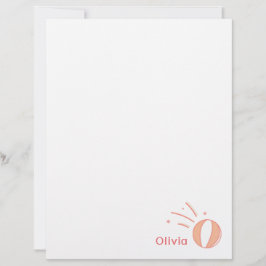 Basketbal Meisjes Aangepaste Naam Gift Gepersonali Briefhoofd