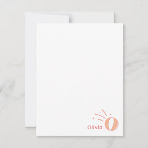 Basketbal Meisjes Aangepaste Naam Gift Gepersonali Notitiekaartje