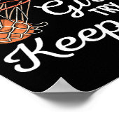 Basketbal meisjes - Ik weet dat ik speel als een m Poster (Hoek)