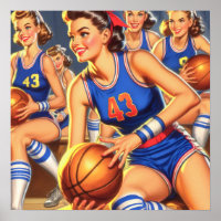 basketbal meisjes illustratie