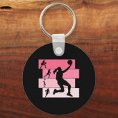Basketbal Meisjes Vrouwen Kinder Sleutelhanger (Voorkant)