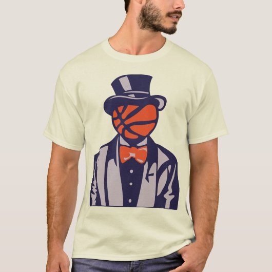 basketbal meloen pak vlinderpak t-shirt (Voorkant)