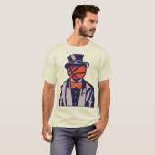 basketbal meloen pak vlinderpak t-shirt (Voorkant volledig)