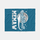 Basketbal memaw fleece deken (Voorkant (Horizontaal))