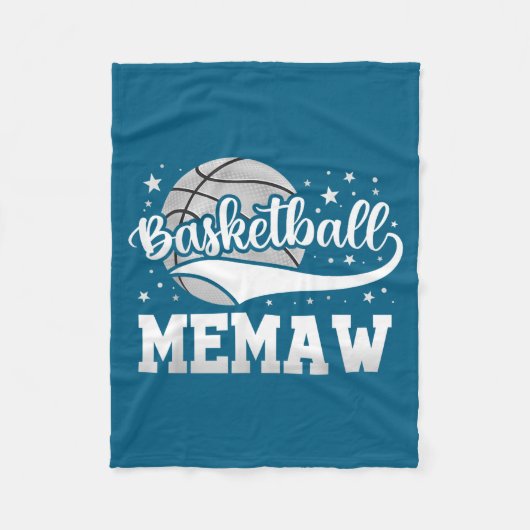 Basketbal memaw fleece deken (Voorkant)
