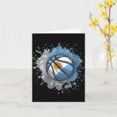 Basketbal Met Argentinië Vlag Kaart (Gele Bloem)