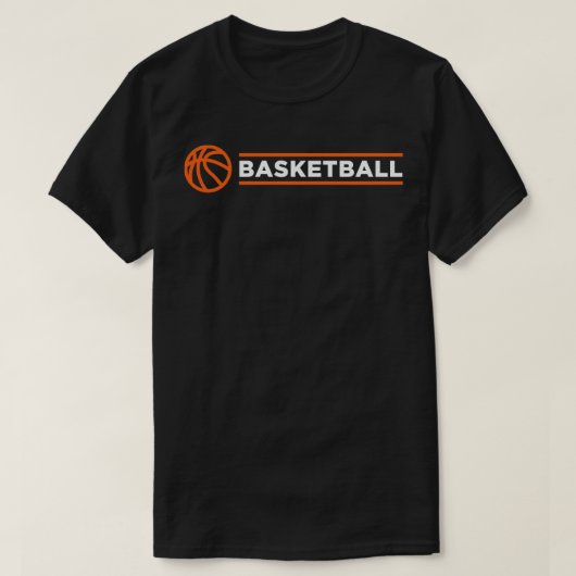 basketbal met bal t-shirt (Design voorkant)