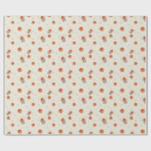 Basketbal met ballen ring hoepels emmer en sterren cadeaupapier (Vlak)