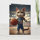 "Basketbal met een kant van de dankbaarheid" Verja Kaart (Achterkant)