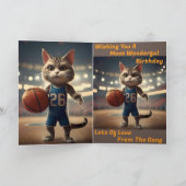 "Basketbal met een kant van de dankbaarheid" Verja Kaart (Binnen)