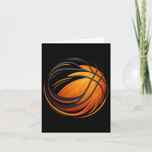 Basketbal met lijnen kaart
