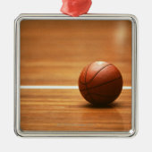 Basketbal Metalen Ornament (Voorkant)