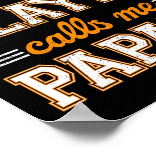 Basketbal Mijn favoriete speler noemt me Papaw Poster (Hoek)