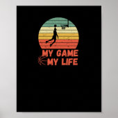 Basketbal mijn spel mijn leven poster (Voorkant)