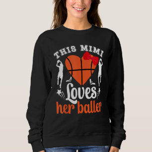 Basketbal Mimi Loves haar Baller Mimi van een Bask Trui