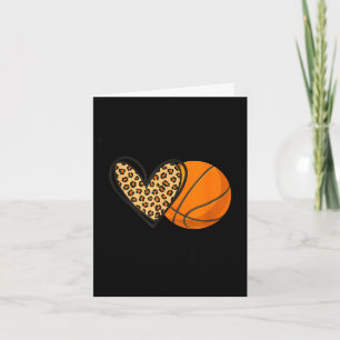 Basketbal mimi luipaard hart sportspelers kaart