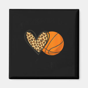 Basketbal mimi luipaard hart sportspelers magneet