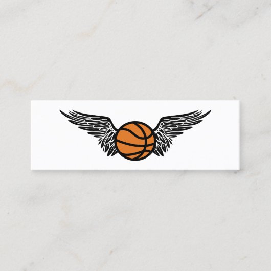 basketbal mini visitekaartje (Voorkant)
