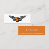 basketbal mini visitekaartje (Voorkant / Achterkant)