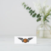 basketbal mini visitekaartje (Staand voorkant)