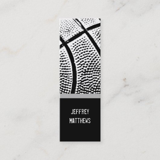 Basketbal Mini Visitekaartje (Voorkant)