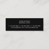 Basketbal Mini Visitekaartje (Achterkant)