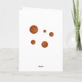 Basketbal moderne jongen gelukkige verjaardag kaart (Achterkant)